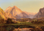 ₴ Репродукція краєвид від 217 грн.: Альпійський ландшафт