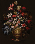 ₴ Репродукция натюрморт от 388 грн.: Цветы в фигурной вазе