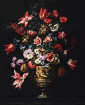 ₴ Репродукция натюрморт от 380 грн.: Цветы в фигурной вазе