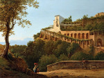 ₴ Репродукція краєвид від 396 грн.: Монастир недалеко від Неаполя, з видом на Капрі