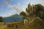 ₴ Репродукція краєвид від 338 грн.: Монахи перед озером Немі, Італія
