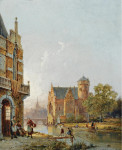 ₴ Репродукция городской пейзаж от 262 грн.: Замок Ауде-ней, Фрисландия