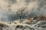 ₴ Репродукция пейзаж от 338 грн.: Голландский зимний пейзаж