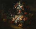 ₴ Репродукция натюрморт от 415 грн.: Цветы в урне и фрукты