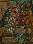 ₴ Репродукция натюрморт от 357 грн.: Цветы в урне на саркофаге