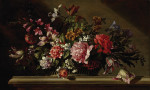 ₴ Репродукція натюрморт від 319 грн.: Натюрморт з квітами в кошику