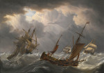 ⚓Репродукция морской пейзаж от 357 грн.: Судоходство в шторм