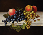 ₴ Репродукция натюрморт от 432 грн.: Натюрморт с персиками и виноградом
