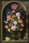 ₴ Репродукция натюрморт от 356 грн.: Букет цветов в каменной нише