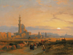₴ Репродукция пейзаж от 381 грн.: Шествие перед гробницами халифов, Большой Каир