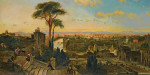 ₴ Репродукция пейзаж от 299 грн.: Вид на Рим из монастыря Сан-Онофрио