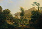 ₴ Репродукция пейзаж от 381 грн.: Вид на город Виетри с видом на залив Салерно