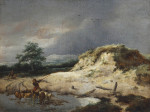 ₴ Репродукция пейзаж от 412 грн.: Бархани з пастухом і його стадом