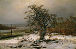 ₴ Репродукция пейзаж от 370 грн.: Дуб у Эльбы зимой