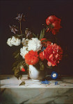 ₴ Репродукция натюрморт от 356 грн.: Цветы в белой вазе