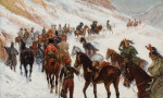 ₴ Репродукція побутового жанру від 340 грн.: Армія Наполеона перетинає перевал Сомосьєрра в горах Гвадаррама