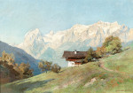 ₴ Репродукция пейзаж от 381 грн.: Вершины Мюльручхернер в Берхтесгадене