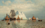 ⚓Репродукция морской пейзаж от 203 грн.: Китобойный корабль и айсберг