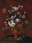 ₴ Репродукция натюрморт от 194 грн.: Натюрморт с цветами в большой урне