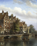 ₴ Репродукция городской пейзаж от 273 грн.: Голландский канал