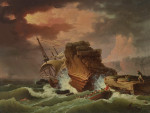 ⚓Репродукция морской пейзаж от 272 грн.: Кораблекрушение во время шторма