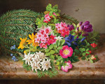 ₴ Репродукція натюрморт від 300 грн.: Букет з альпійськими квітами