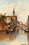₴ Репродукция городской пейзаж от 279 грн.: Венеция, Канал Реджо