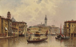 ₴ Репродукция городской пейзаж от 279 грн.: Большой канал, Венеция