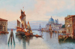 ₴ Репродукция городской пейзаж от 258 грн.: Венеция, вид на Санта Мария делла Салюте