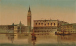 ₴ Репродукція міський краєвид від 236 грн.: Венеція, Вид на Палац Дожів і П'яцетту