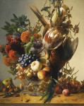 ₴ Репродукція натюрморт від 287 грн.: Натюрморт з дичиною та фруктами