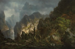 ₴ Репродукция пейзаж от 250 грн.: Буря в горах