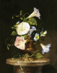 ₴ Репродукция цветочный натюрморт от 308 грн.: Ипомея в вазе на мраморном постаменте