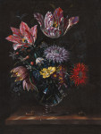 ₴ Репродукция цветочный натюрморт от 249 грн.: Стеклянная ваза с цветами