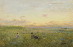 ₴ Репродукция пейзаж от 284 грн.: Охота на перепела в Жабовщизнах