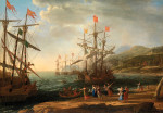 ⚓Репродукція морський краєвид від 284 грн.: Троянки, що підпалюють свій флот