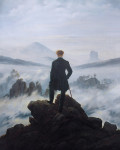₴ Репродукція краєвид від 235 грн.: Мандрівник над морем туману