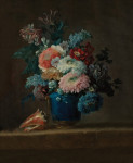 ₴ Репродукция цветочный натюрморт от 329 грн.: Ваза с цветами и раковина
