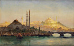 ⚓Репродукция морской пейзаж от 276 грн.: Стамбул, Валиде и мечеть Солимания