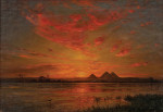 ₴ Репродукція краєвид від 276 грн.: Захід сонця на Нілі