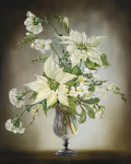 ₴ Репродукція квітковий натюрморт від 302 грн.: Біла пуансеттія