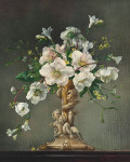 ₴ Репродукція натюрморт від 314 грн.: Зимові троянди, фрезії та омела