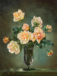 ₴ Репродукція квітковий натюрмор від 314 грн.: Троянди Мадам Баттерфляй