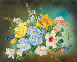 ₴ Репродукция цветочный натюрморт от 247 грн.: Смешанные цветы