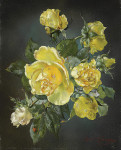 ₴ Репродукція квітковий натюрморт від 302 грн.: Жовті троянди