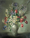 ₴ Репродукция цветочный натюрморт от 249 грн.: Натюрморт с цветами в вазе