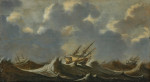 ⚓Репродукція морський краєвид від 238 грн.: Кораблі в шторм
