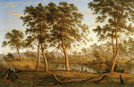 ₴ Репродукция пейзаж от 268 грн.: Туземцы на реке Уз, Земля Ван-Димена