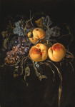 ₴ Репродукция натюрморт от 265 грн.: Персики и виноград