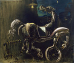 ₴ Репродукция бытовой жанр от 359 грн.: Автомобильные обломки рождают слепую лошадь грызущую телефон